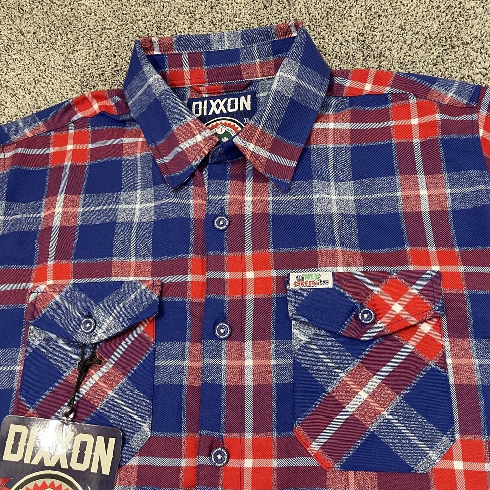 Dixxon Flannel Shirt Extra Large Red Green Show International Possum Brotherhood - Picture 2 of 11